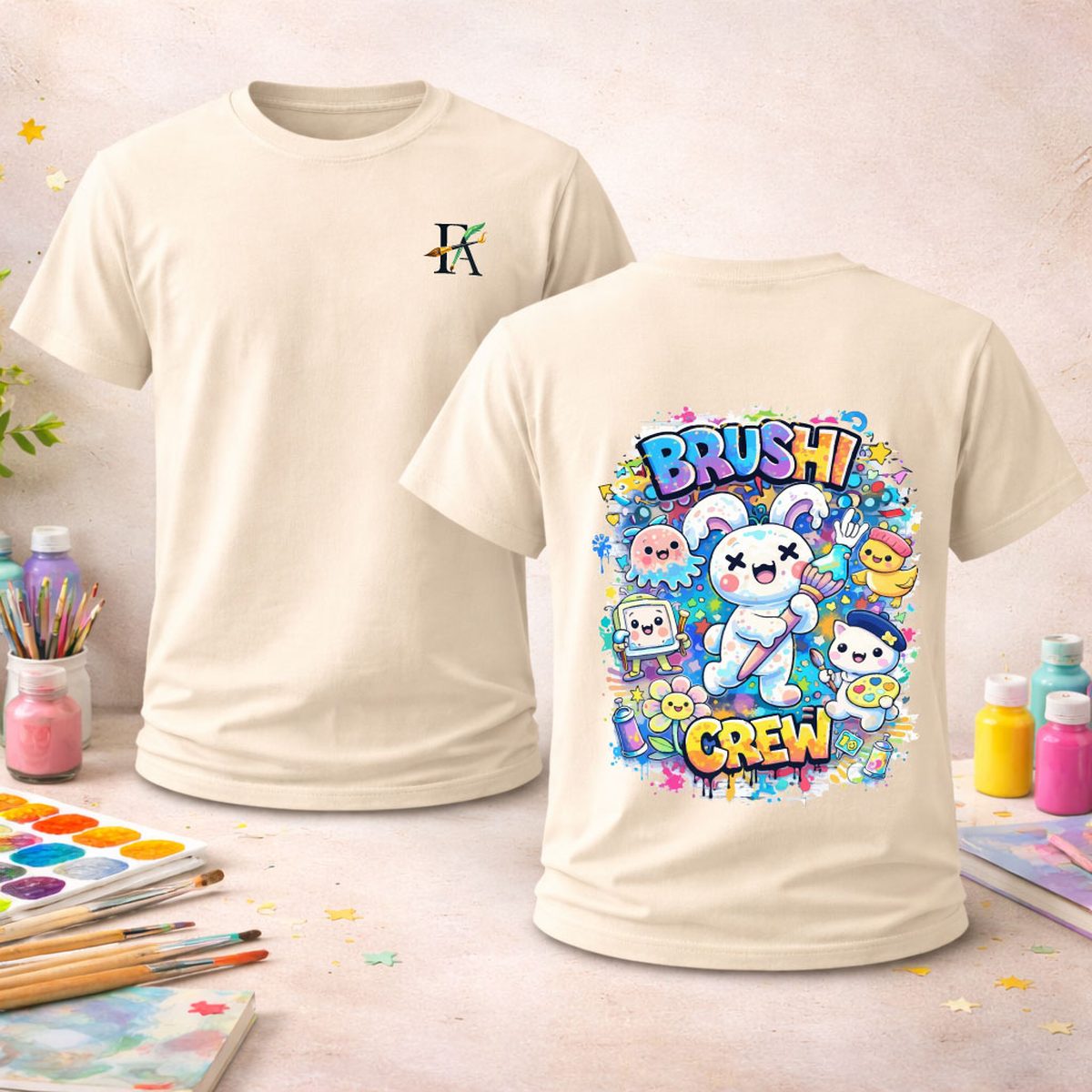 Brushi Crew custom t-shirt design